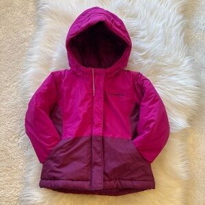 ****SOLD*******Columbia Girl Fuchsia Hooded Jacket, 3T